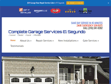 Tablet Screenshot of garagedoorrepairelsegundo.info